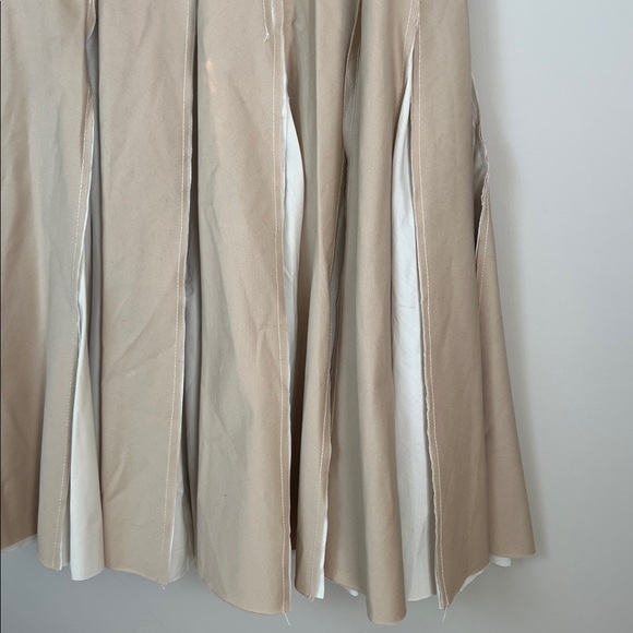 Zara Pleated Maxi Skirt Western Boho Lagenlook Size Small - Picture 8 of 14